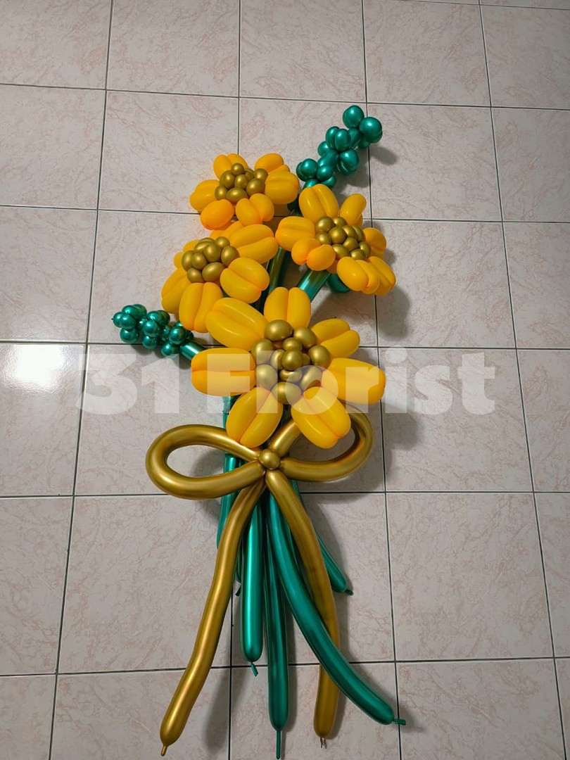 毕业气球花束